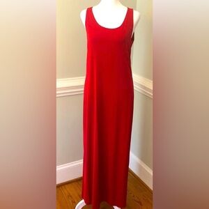 Dkny Red Sheath Maxi Elegant Classic Dress